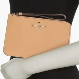 New Kate Spade Light Fawn Medium Cameron Wristlet